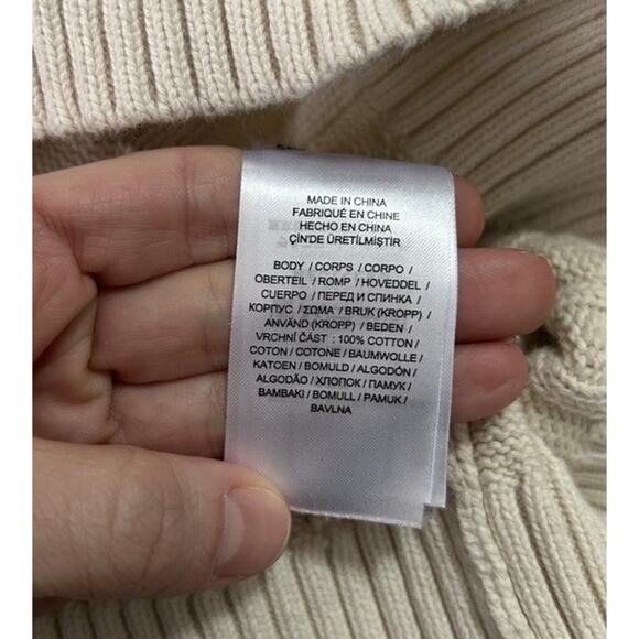 Ralph Lauren Women’s Ivory Cable Knit Shawl Collar Cream Cardigan Sweater XL - Picture 5 of 6